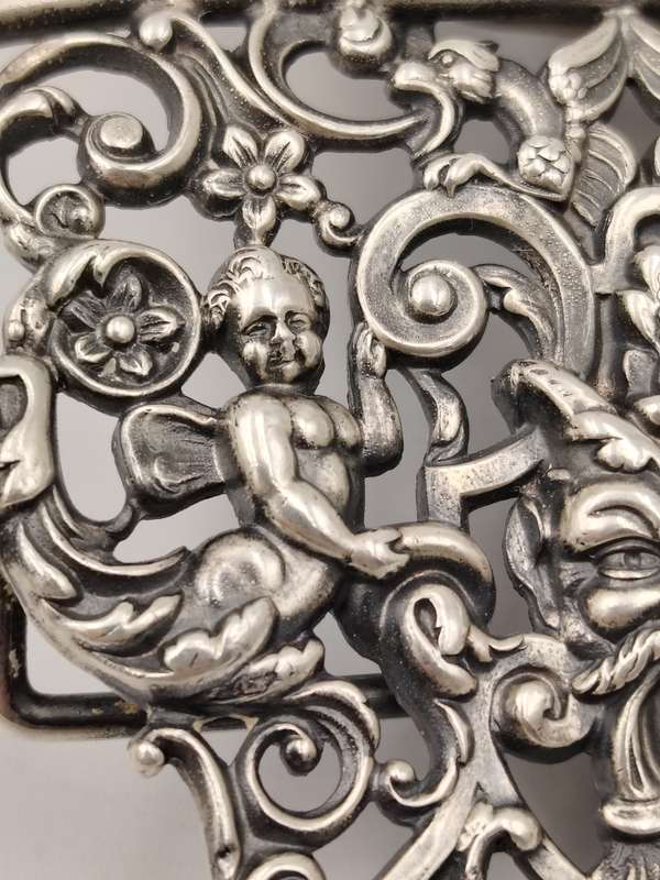 Sterling silver belt buckle 1890's