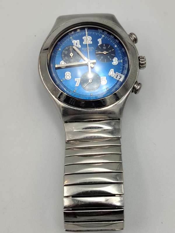 Swath irony chronograph 40mm ex crown