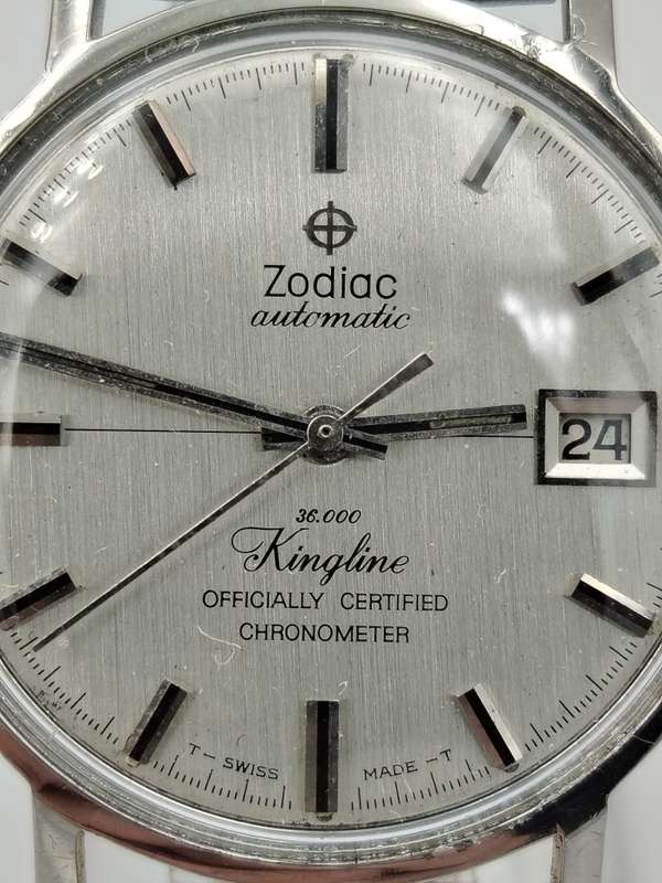 Zodiac 36.000 Kingline vintage men's watch 34mm