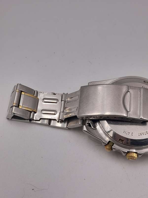 Buren Chronographe Quartz WORKING 40mm ex crown 46mm lug to lug
