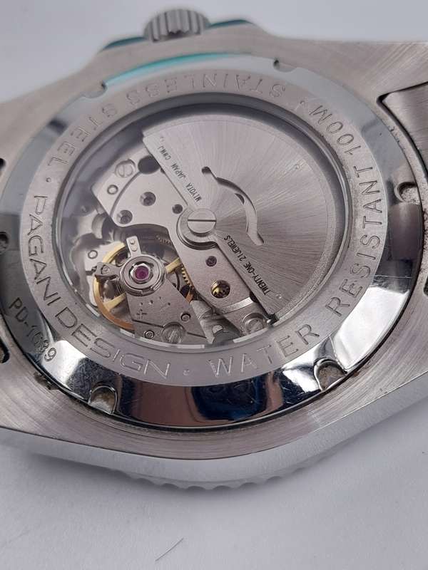 Pagani Design watch automatic WORKING 46mm ex crown 52mm lug to lug