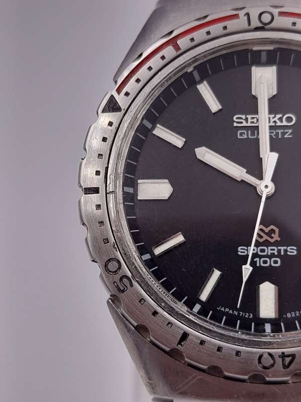 Seiko SQ Sports 100 WORKING 35mm ex crown 41mm lug to lug