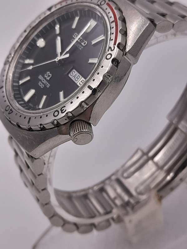 Seiko SQ Sports 100 WORKING 35mm ex crown 41mm lug to lug