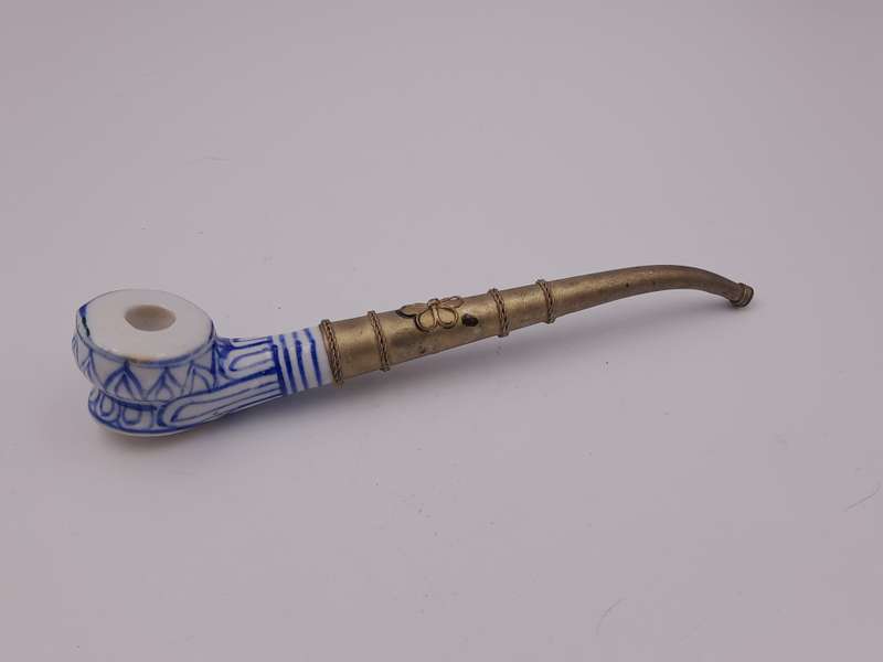 Ceramic tobacco head smoking pipe