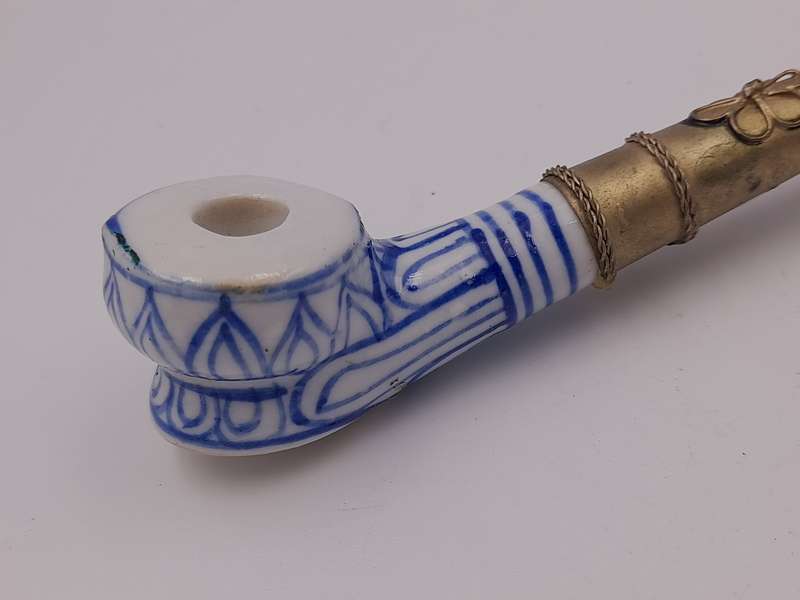 Ceramic tobacco head smoking pipe