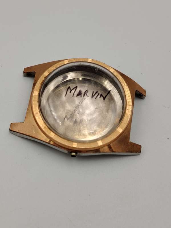 New old stock Marvin watch case 32mm ex crown