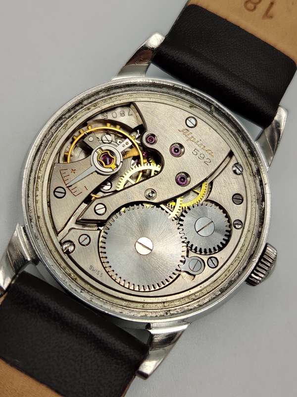 Alpina manual wind 33mm ex crown