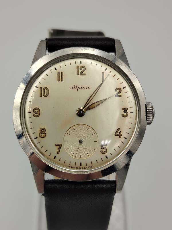 Alpina manual wind 33mm ex crown