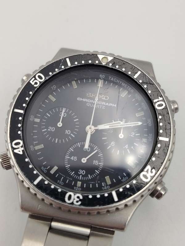 Seiko 7A28 7040 40mm ex crown