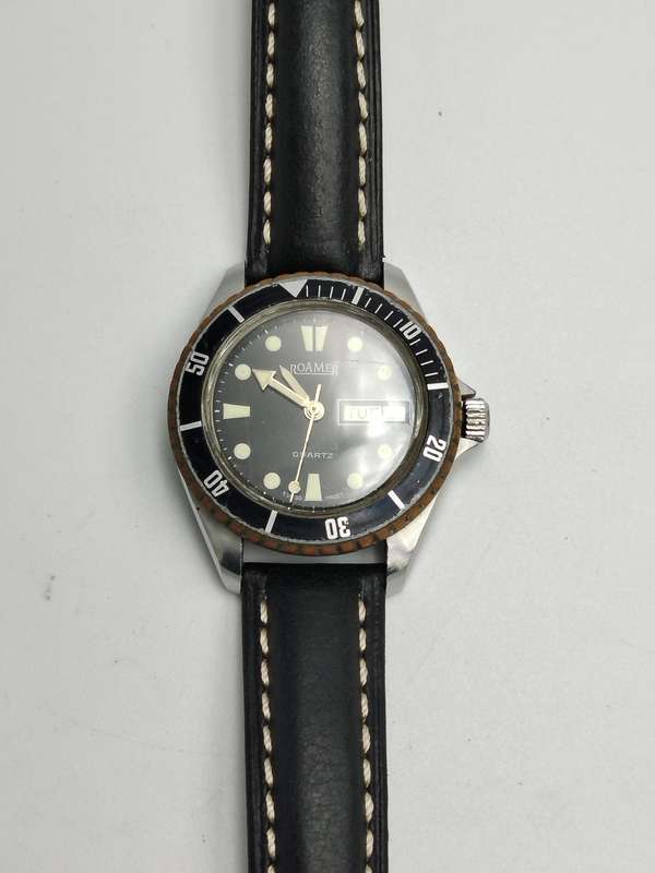 Roamer quartz 36mm ex crown