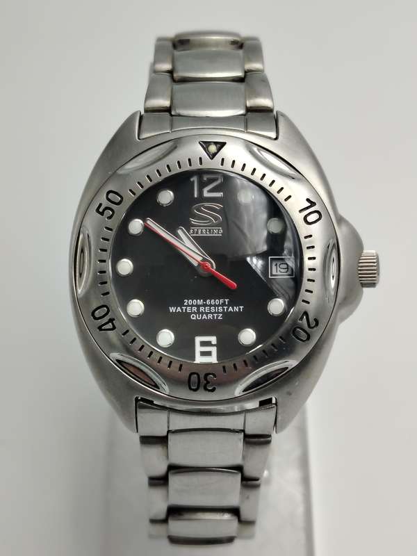 Sterling quartz 35mm ex crown