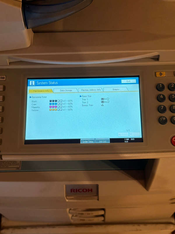 Ricoh Aficio MP C2051 A3 Colour Laser Multifunction Printer