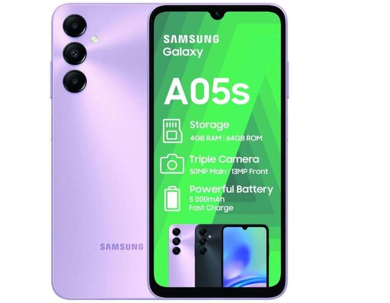 Samsung Galaxy A05s 64GB LTE Dual Sim - Light Violet