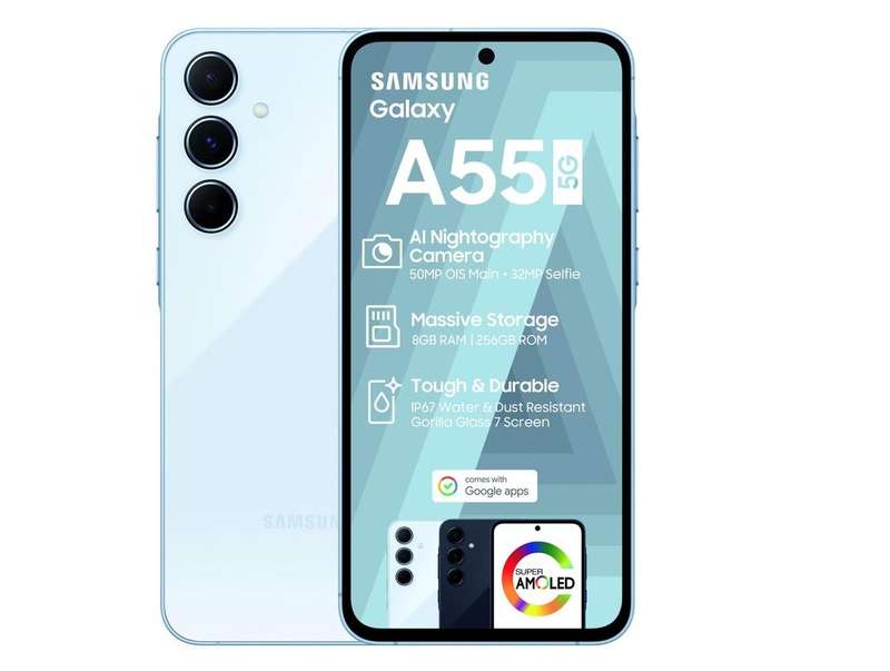 Samsung Galaxy A55 5G 256GB Dual Sim - Awesome Ice Blue [PRE-OWNED]