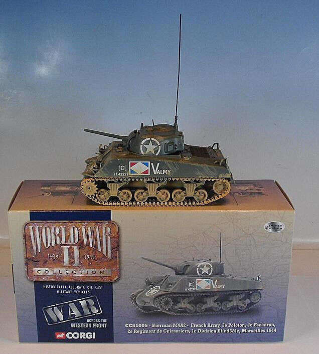 Sherman M4A2 French Army Marseilles 1944 Tank Original Packaging