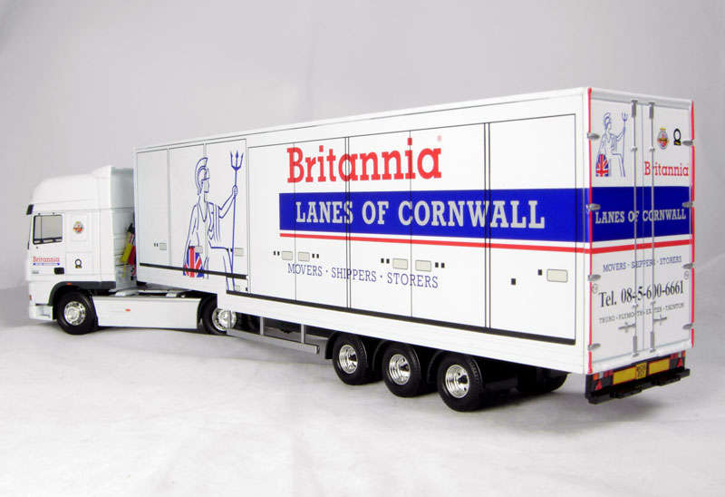 DAF 105 Step Frame Box Trailer `Britannia Movers International`