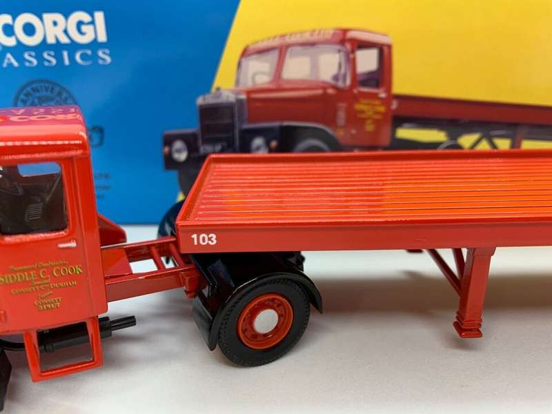 Siddle C Cook Scammell Highwayman, Artic Flatbed,
