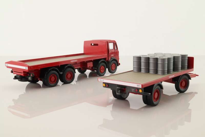 Leyland Mouthorgan Cab, Flatbed With Trailer, British Road Services, Greenheys