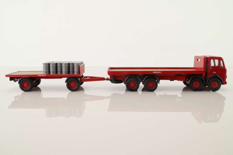 Leyland Mouthorgan Cab, Flatbed With Trailer, British Road Services, Greenheys