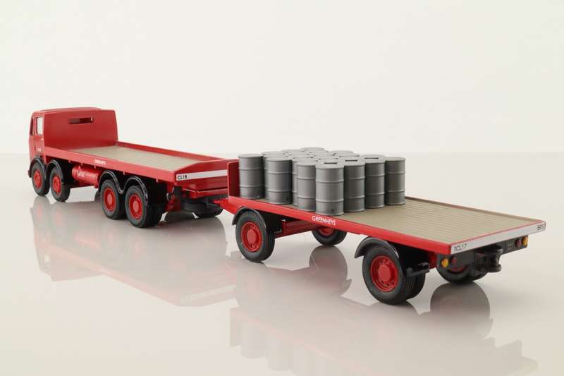 Leyland Mouthorgan Cab, Flatbed With Trailer, British Road Services, Greenheys