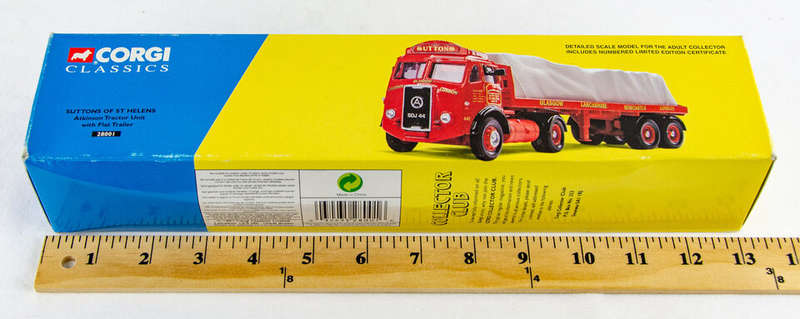 Suttons of St Helens Atkinson Tractor unit and Flatbed Trailer with sheeted load.