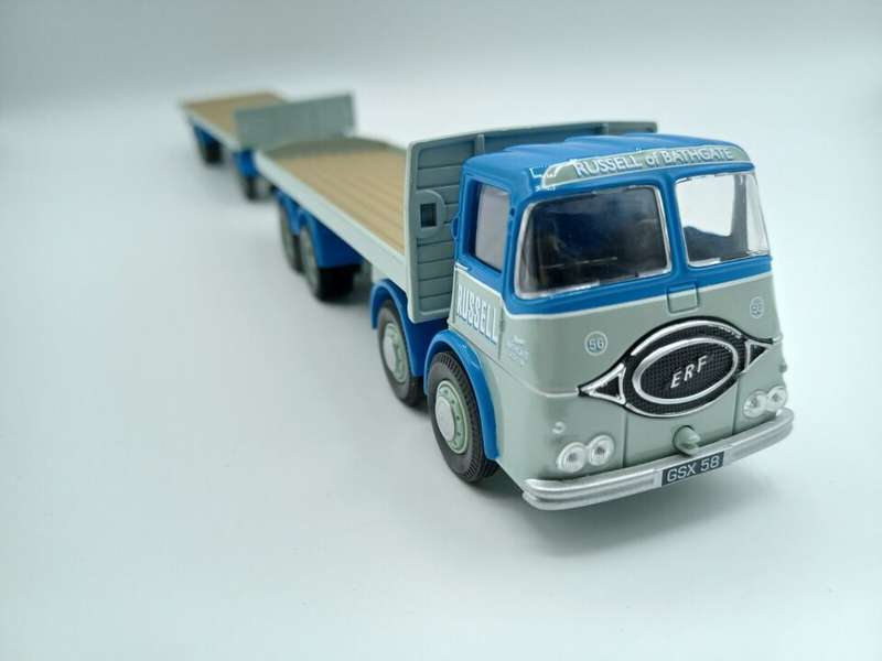 ERF KV 8 Wheel Platform Lorry & Trailer - Boxed