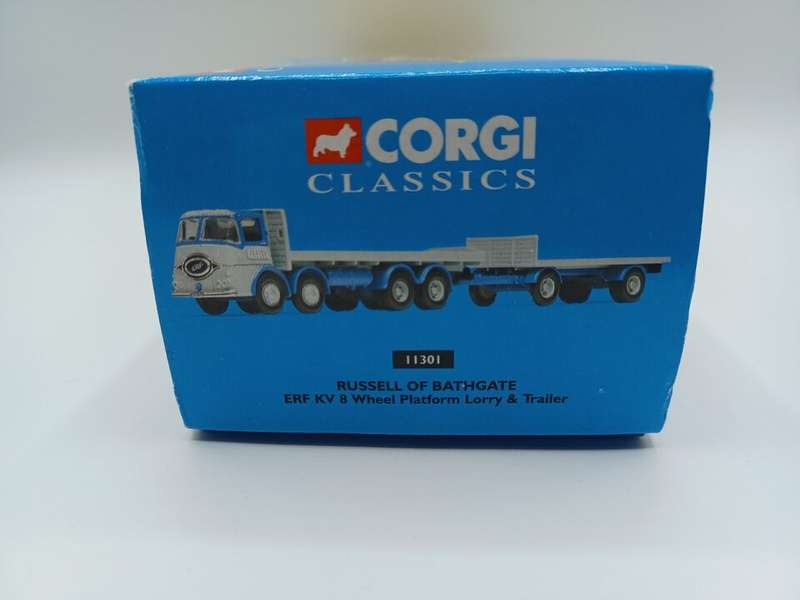ERF KV 8 Wheel Platform Lorry & Trailer - Boxed