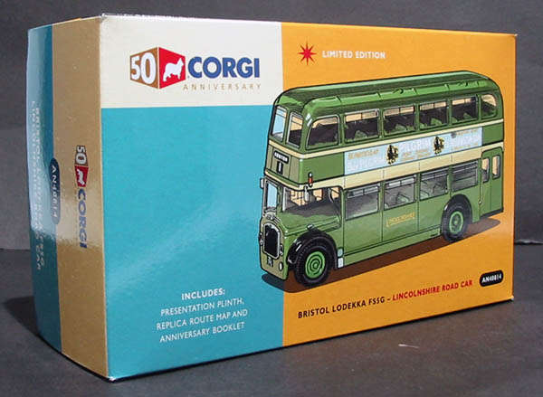 Bristol Lodekka FS5G d/deck bus (Corgi 50th anniversary edition) "Lincolnshire Road Car co"