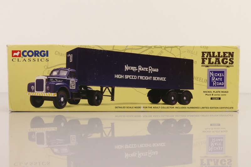 Mack B Series Artic Box Van, Nickel Plate Road