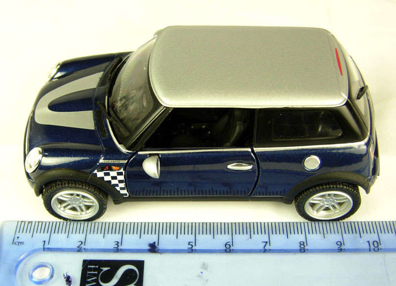 BMW Mini Cooper in Blue Checkmate livery