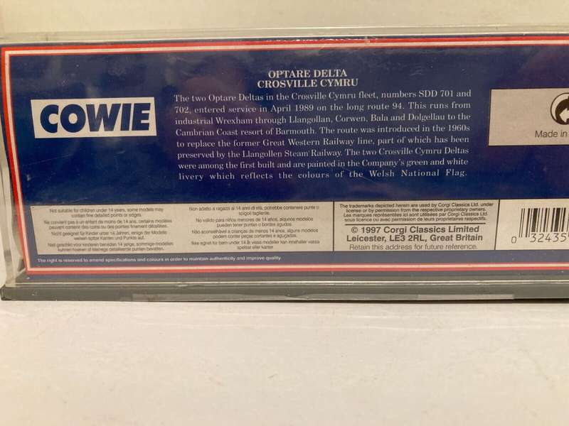 Crosville Wales Optare Delta Boxed With Certificate