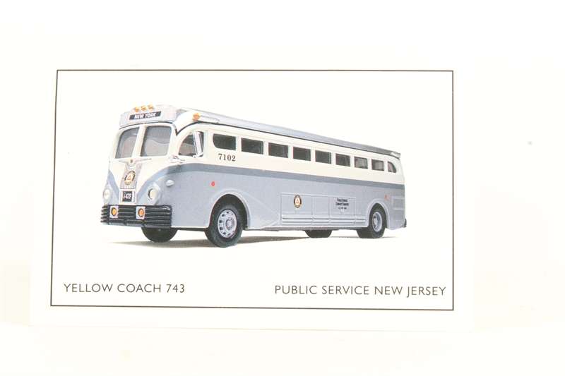 Yellow Coach 743 New Jersey  Destination New York