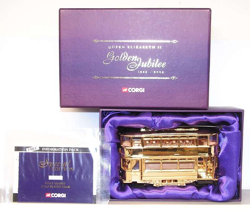 The Queen`s Golden Jubilee London Tram, `1952-2002 Gold Plated