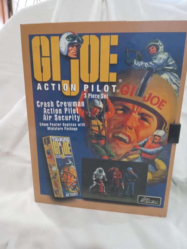 Britains  G I Joe Action Piolet 3 Piece set  54mm Pewter Replicas