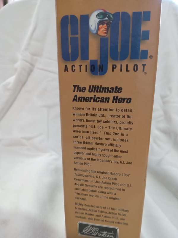 Britains  G I Joe Action Piolet 3 Piece set  54mm Pewter Replicas