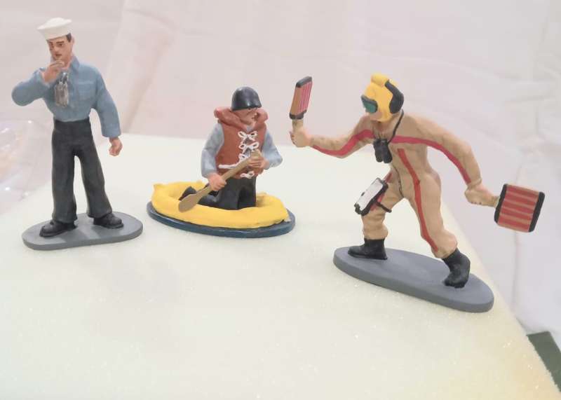 Britains  G I Joe Action Sailor 3 Piece set  54mm Pewter Replicas