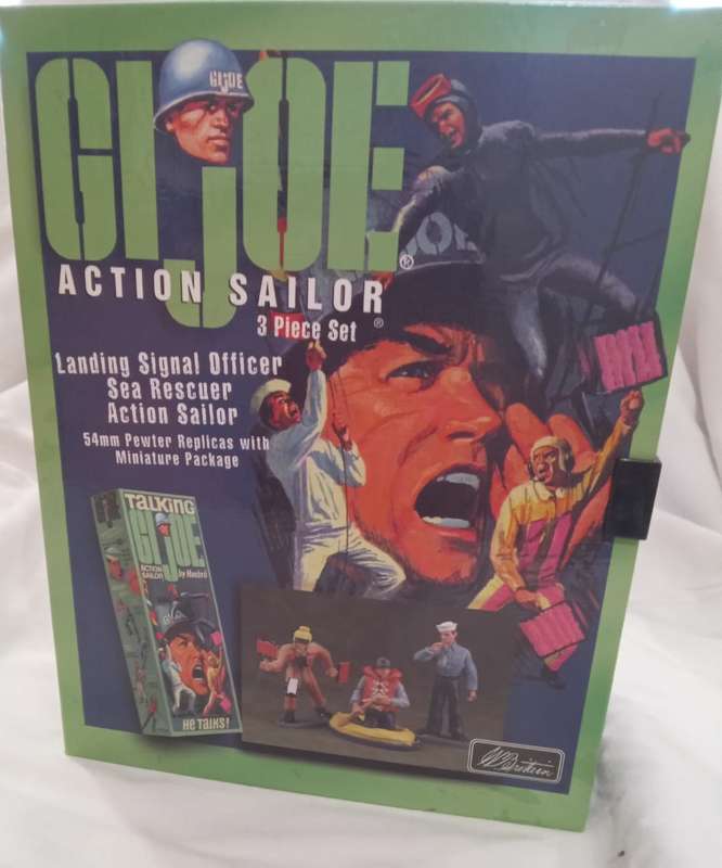 Britains  G I Joe Action Sailor 3 Piece set  54mm Pewter Replicas