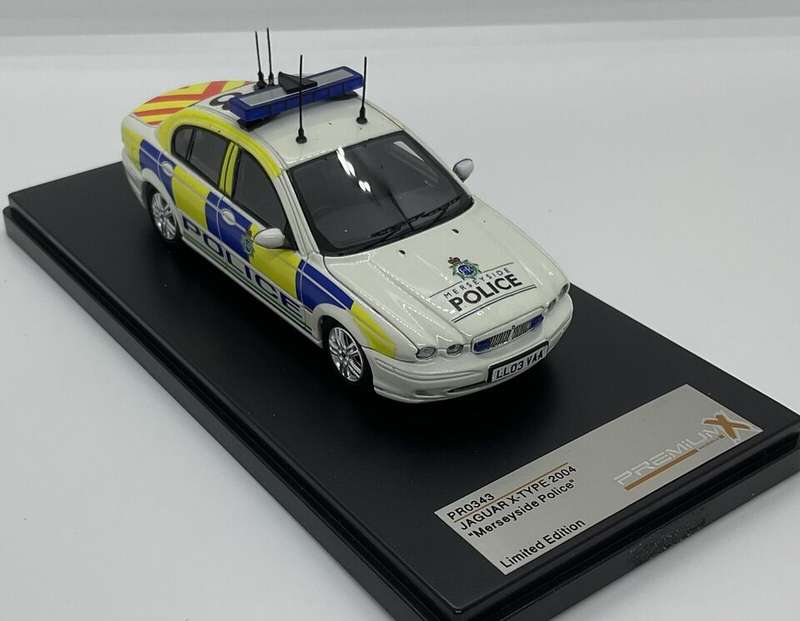 Jaguar X-Type Merseyside Police 2004 -Police cars of the world - RARE & High DETAILED