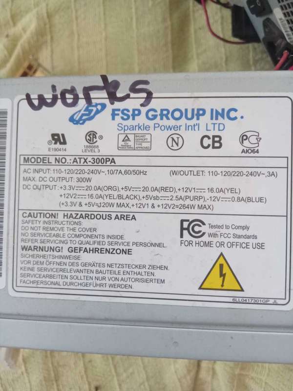 Assorted computer power supplies