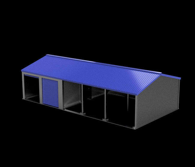 HO Scale Building - Fam Shed