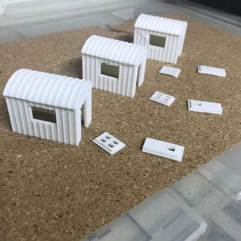 HO Scale Scenery - Garden Shed - 3 Pack