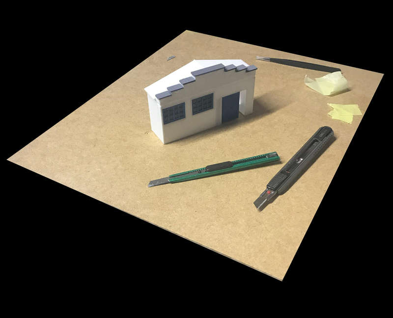 HO Scale Building - Low Relief Workshop