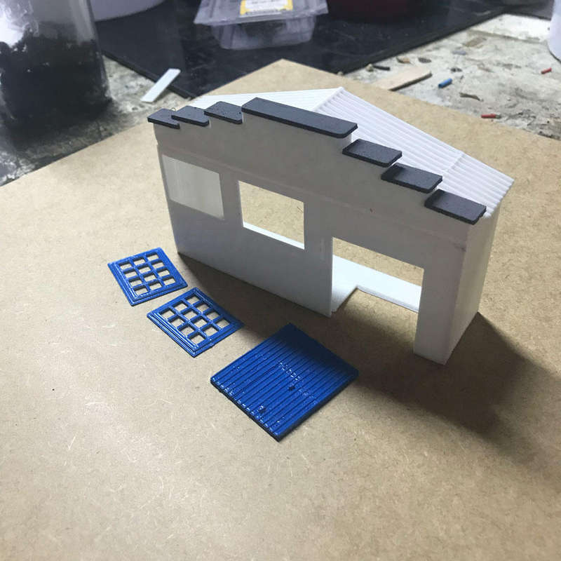 HO Scale Building - Low Relief Workshop