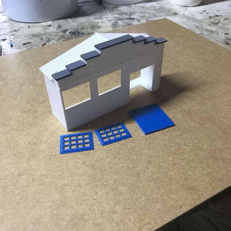 HO Scale Building - Low Relief Workshop