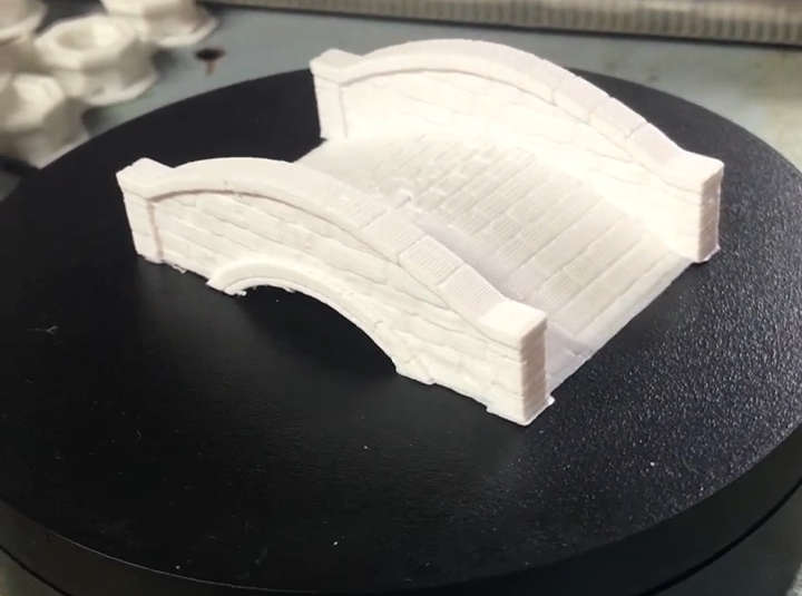 3D printed Stone Bridge - HO Scale
