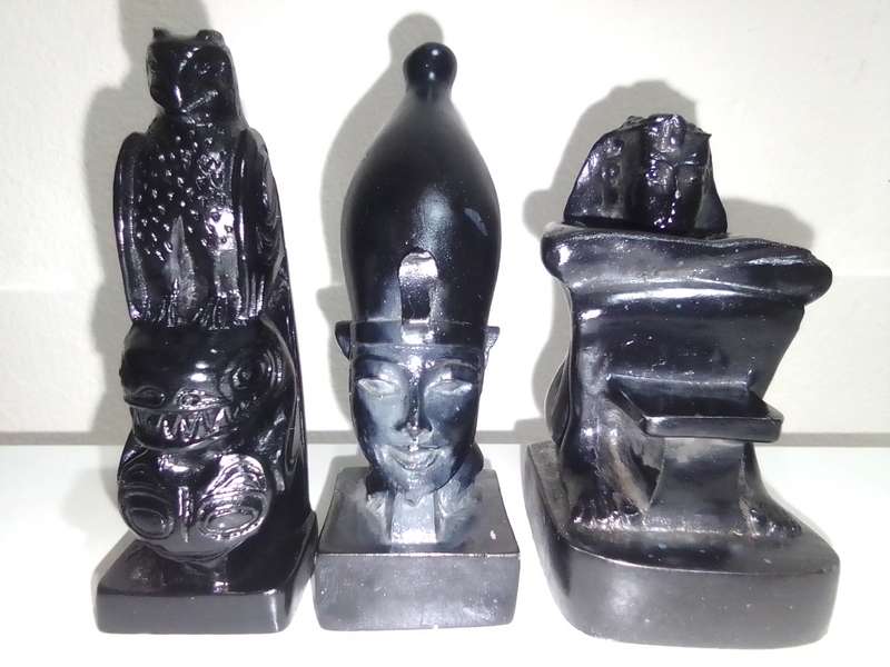 3 Egyptian items. The God Osiris.