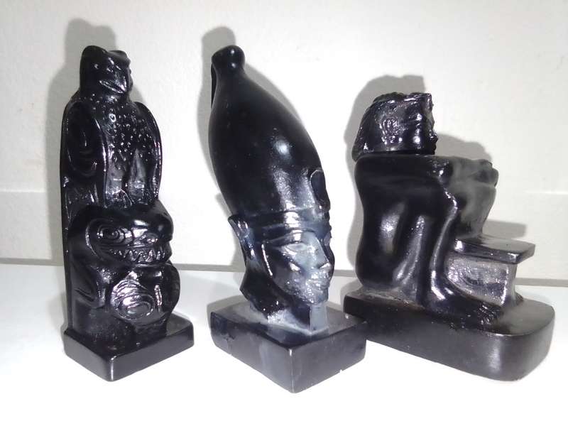 3 Egyptian items. The God Osiris.