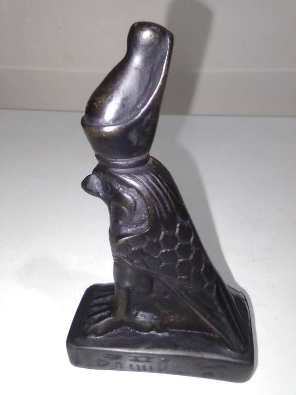 Rare Ancient Egyptian Beetle from Egyptian Mythology and two Horus Falcons protector of the Pharaoh.