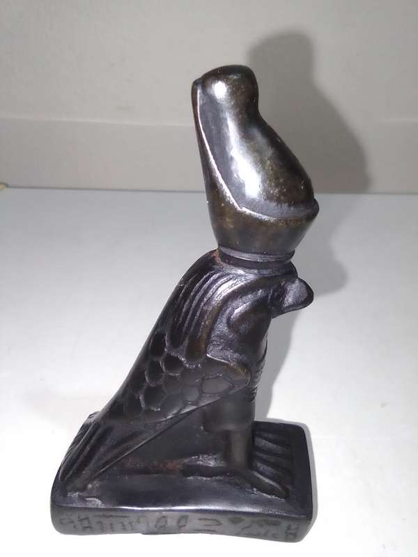 Rare Ancient Egyptian Beetle from Egyptian Mythology and two Horus Falcons protector of the Pharaoh.
