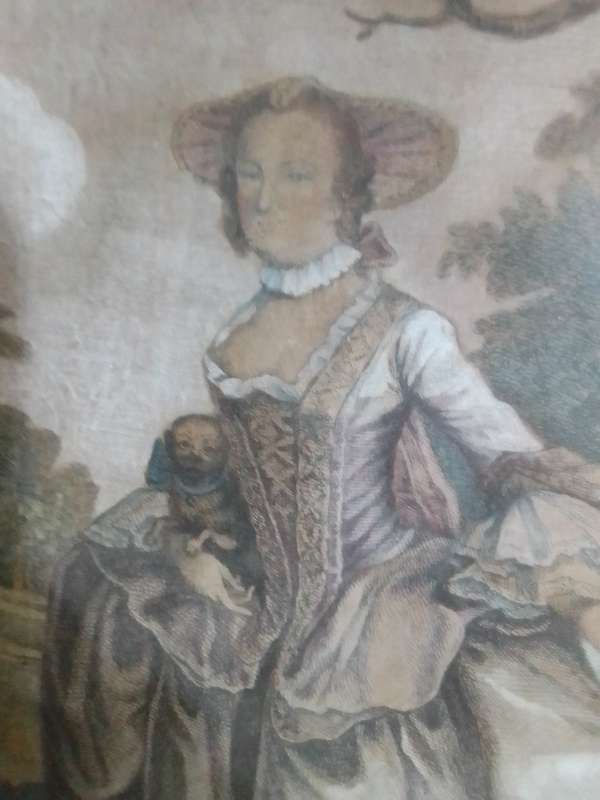 A Very old 1900's oil Painting. Mrs Clive. Show me to the Pumphouse. A painting under matt glass